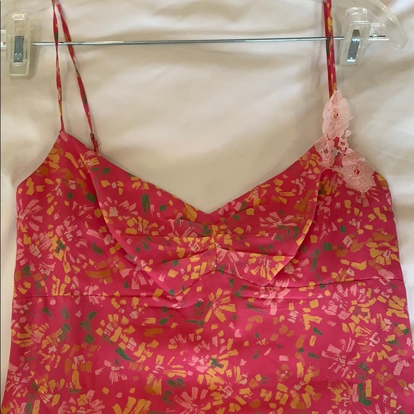 BCBG PINK FLORAL DRESS - Picture 3 of 6